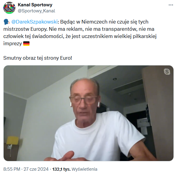 Dariusz Szpakowski nt. ATMOSFERY EURO w Niemczech...